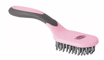 Weaver Leather Mane And Tail Brush7/8  Bristles  65-2057- Pink/Gray • $13.95