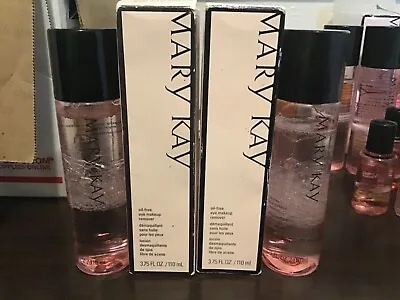 2X Mary Kay OIL-FREE EYE MAKEUP REMOVER 3.75 Fl Oz Each - New! • $29.99