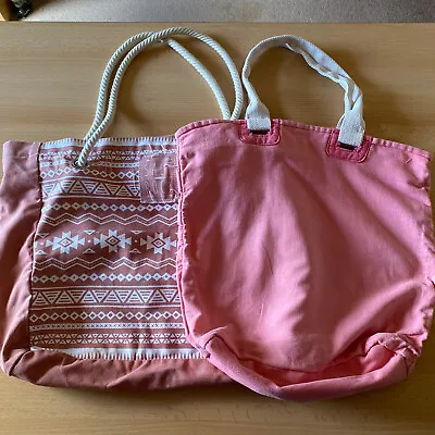 Saltrock & Atmosphere Pink Tote Bags • £8