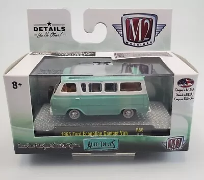 M2 Machines 1965 Ford Econoline Camper Van R50  18-37  1/64 Auto Trucks  • $8.95