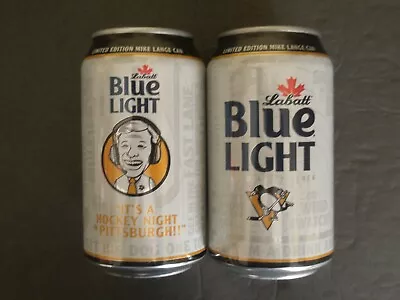 Mike Lange PITTSBURGH PENGUINS 2022 Labatt Blue Light Beer Can Empty BO • $3.99