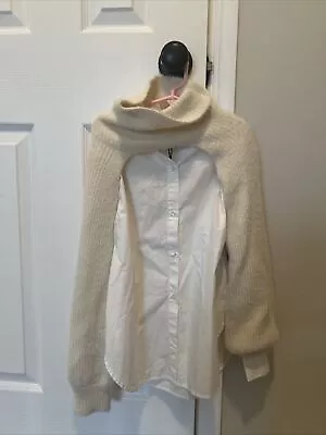 Zara Knit Arm Warmer Sweater With Button Down Kids Size 9-10 • $10