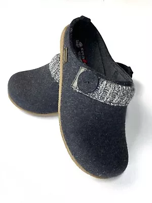 £47.11 • Buy Haflinger Womens Charcoal Gray Clogs Slippers 39 /US 9