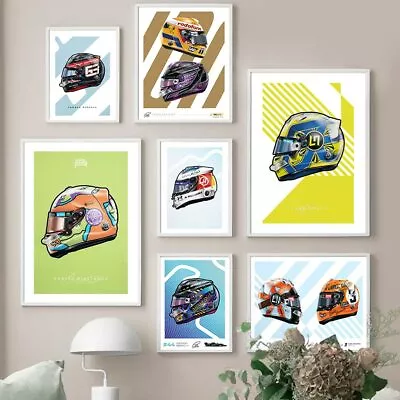$30 • Buy Formula 1 Driver Helmet F1 Posters