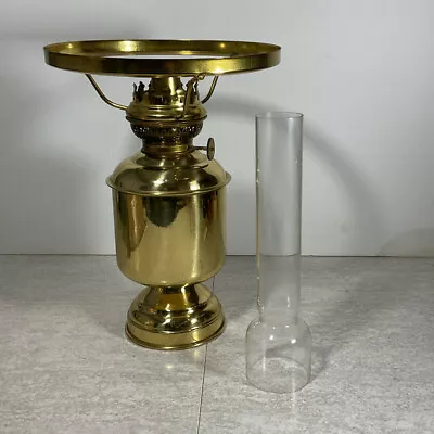 Vintage D.H.R. Brass Oil Lamp Galley Style Made In Holland • $120