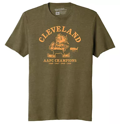 Cleveland AAFC Champions Football TRI-BLEND Tee Shirt - Cleveland Browns • $22