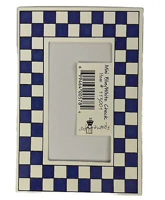 MINI BLUE/WHITE CHECK Die-Cut “Frame Ups”FRAME(3-1/4”x 4.5”) My Minds Eye•Square • $2.59