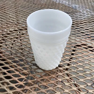 Anchor Hocking White Milk Glass Hobnail Drinking Glasses • $7.95