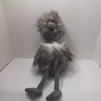 $16.19 • Buy GANZ Oswald Ostrich Plush Gray Faux Fur 14  Stuffed Animal Toy