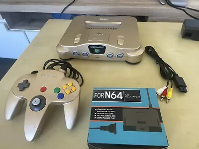 Nintendo 64 Console Limited Edition Toys R' Us Gold N64 Plus 10/10 Stick • $189.99