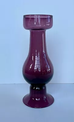 Vintage Pairpoint Glass Amethyst Hyacinth Vase 34% Lead Crystal Purple Lilac • $95