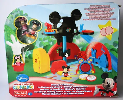 Rare 2009 Mickey Mouse Mickey's Clubhouse Playset Fisher Price + Minnie New ! • $199.99