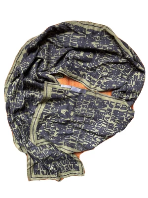 $85 • Buy MCQ By Alexander McQueen Scarves Scarf Green Graffiti Wool