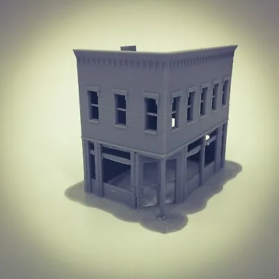 20th Century Town City CORNER MARKET Building - Z Scale 1:220 - 3D Printed Model • $9.98