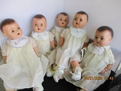 23  Madame Alexander Composition Dionne Quints Baby Dolls • $115.50