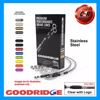 For KAWASAKI Z1000ST(E2) 1980 Goodridge Steel Print Fr Brake Hoses KW1009-3FC-CG • £123.98