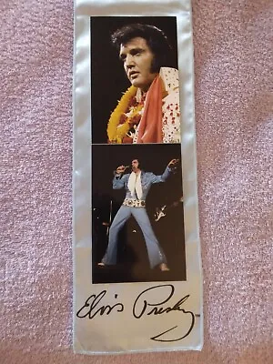 Elvis Presley Signature Blue Scarf&elvis On Tour/aloha Hawaii Concert Photos L3 • $30