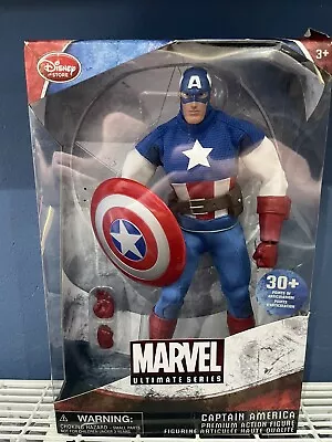 Disney Marvel Captain America Premium Ultimate Series 12 Inch Figure Boxed • £19.99