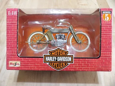 VTG Harley Davidson 1909 Die Cast Motorcycle Toy 1998 • $17.50