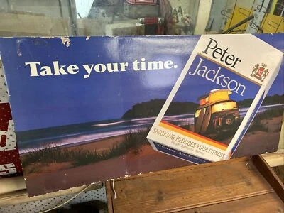 $55 • Buy Vintage Peter Jackson Take Your Time Kombi Pub Advertising Shop Sign