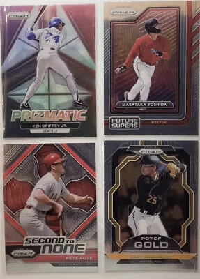 2023 Prizm Baseball- INSERTS + Cards #251-300 - Complete Your Set-Pick Your Card • $0.99