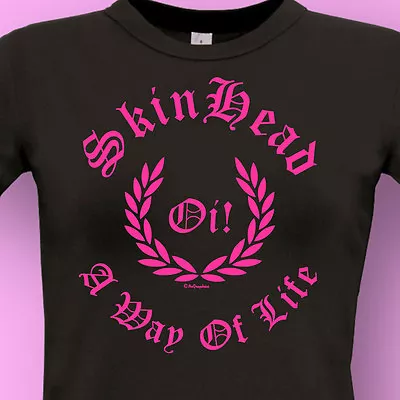 £11.54 • Buy SKINHEAD LADIES T SHIRT !! A Way Of Life - Oi  !! MoD SkA  SCOOTER & RUDE GIRL