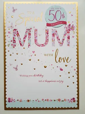 To A Special Mum Birthday Card 50th 60th 70th 80th • £3.75