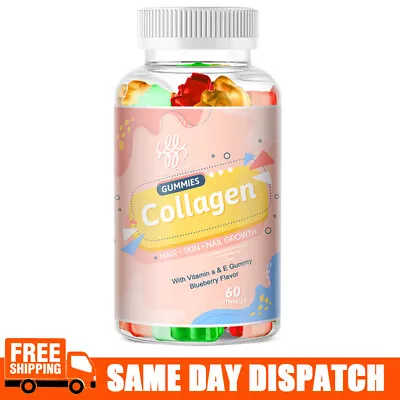 Collagen Vitamin Gummies For Hair Skin And Nails Premium Collagen Supplement • $11.69