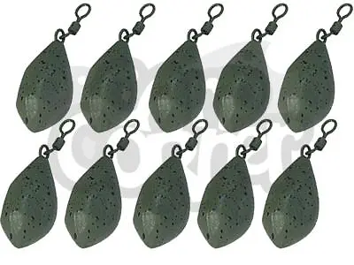 10 X Carp Lead Weights Tri Bomb Style Ledger 1.125 2oz 2.5oz 3oz Fishing Leads • £17.08