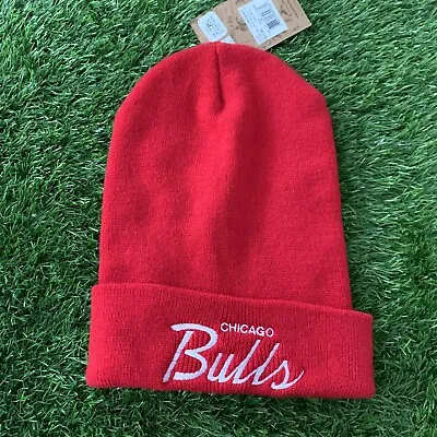 NEW Mitchell And Ness Chicago Bulls Beanie Winter Hat NBA Classic Throwback • $19.95