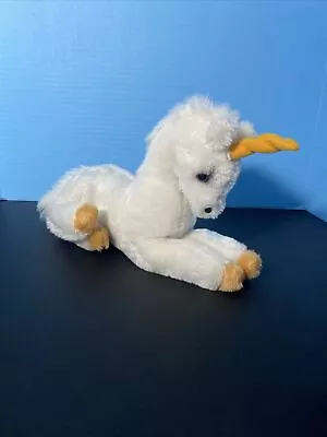 Dakin Unicorn Plush Vintage Stuffed Animal Horse Horn Toy Lovey Laying 12 L • $8.99