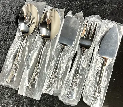 LENOX Stainless Flatware - HOLIDAY - 5 Piece Large Buffet Style Serving Pieces • $35.10