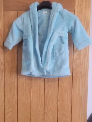 New Boys Dressing Gown 2-3 Years Baby Infants Bath Robe 24-36 Months Young Kids  • £5.75