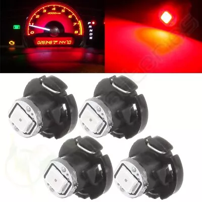 4Pcs Red T4/T4.2 Neo Wedge 2835 LED Lamps A/C Climate Control Indicator Light • $5.49