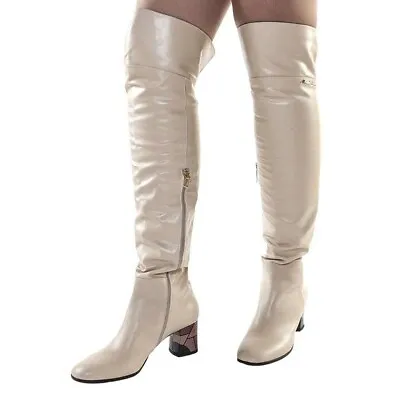 Authentic Marino Fabiani Italian Designer Over Knee Boots Sizes 39 IT 8-8.5 US • $685