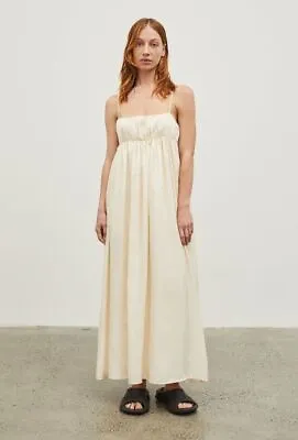 Maggie Marilyn Dress Ivory White Silk Impero Maxi Ceremony Woman’s Size AU14 L • $327.29