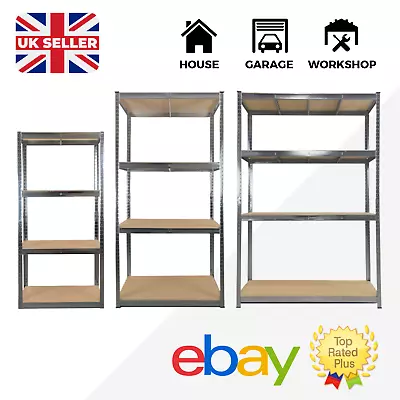 Garage Shelving Boltless Metal Racking Shelf Unit Strong Storage Shelves 175KG • £19.99