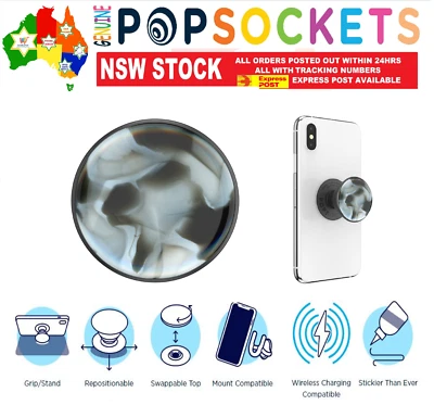 $31.50 • Buy PopSockets Pop Socket Premium Swirl Smoke Phone Stand Holder Grip