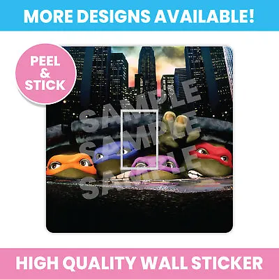 Tmnt Light Switch Surround Wall Sticker Decal Kids Girl Boy Bedroom • £1.99