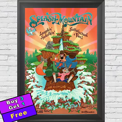 Splash Mountain Attraction Poster 12  X 18  Disneyland & Disney World • $9.99