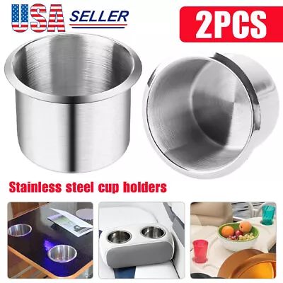 Universal Stainless Steel Cup Drink Holders For Car Boat Truck Marine Camper RV • $7.55