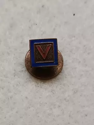 Antique Lapel Pin Badge Enamel Wwii Small   V  For Victory Home Front • $24.99