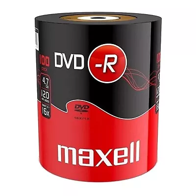 1 X Maxell DVD-R 4.7 GB 100 Discs • £23.99