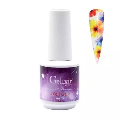 GELIXIR - Soak Off UV/LED Gel - Foil Gel (Transfer Foil Gel) 15ml 0.5oz • $9.99