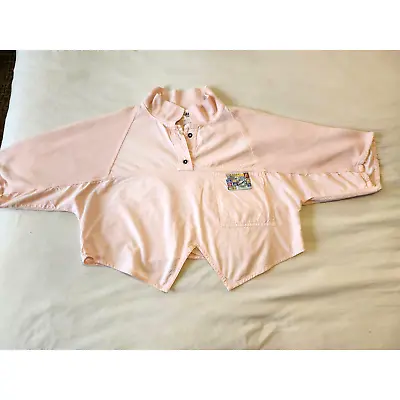 Vintage Just Cristina Crop Top Light Pink Size M/L 100% Cotton 80's Inspired • $13