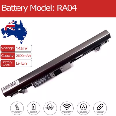 RA04 Battery For HP ProBook RA04XL H6L28A H6L28ET E5H00PA H6L28AA J7B82PA • $49.98