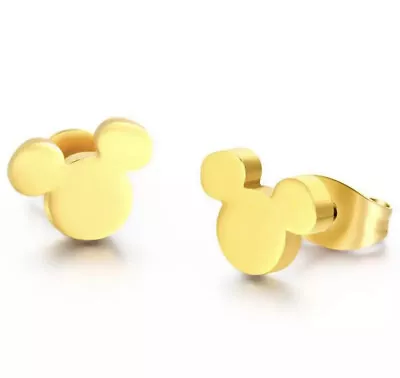 Mickey Mouse Stainless Steel Stud Earrings • $7.95