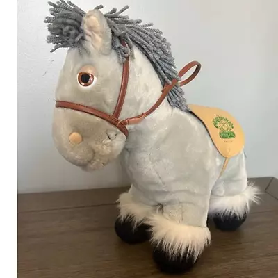Cabbage Patch Kid Plush Horse Show Pony Gray With Saddle Vintage 1984 • $48.60