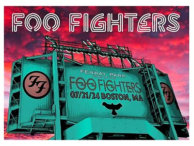 Foo Fighters Fenway Park Concert Poster 18x24 By Scott James Limited 100 • $80