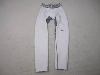 Nike Pants Mens Small Gray Compression Pro Combat Train Workout Gym Lined • $20